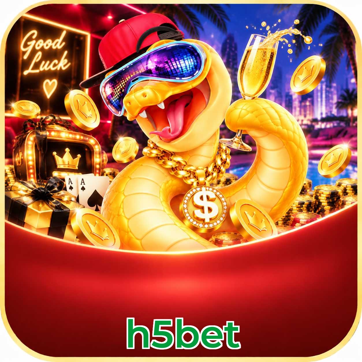 Contedo de jogos no canal Telegram h5bet
